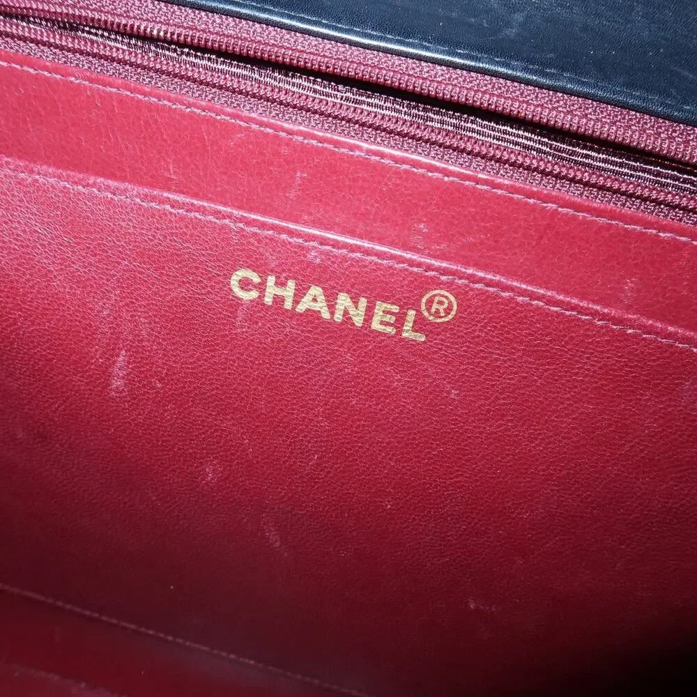 Chanel Matelasse Lambskin Jumbo 34 Flap Bag Black